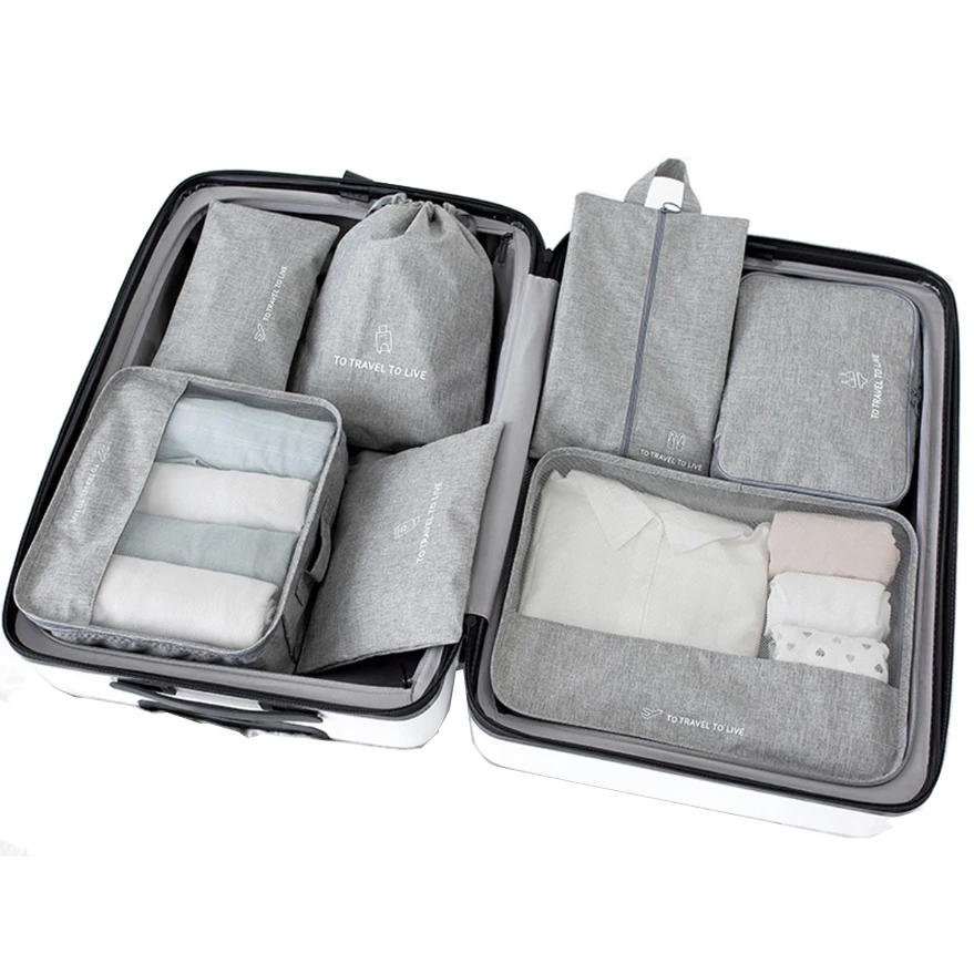 Дорожные сумки для хранения 7 шт водонепроницаемый дорожный набор катионные