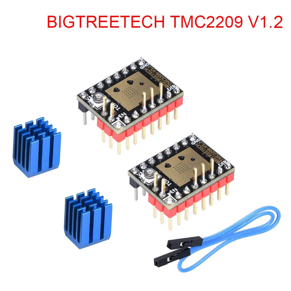 TMC2209 BIGTREETECH TMC2209 V1.2 Драйвер шагового двигателя UART VS TMC2208 TMC2130 A4988 части 3d принтера для Ender 3 SKR V1.3 mini E3 плата - Цвет: TMC2209