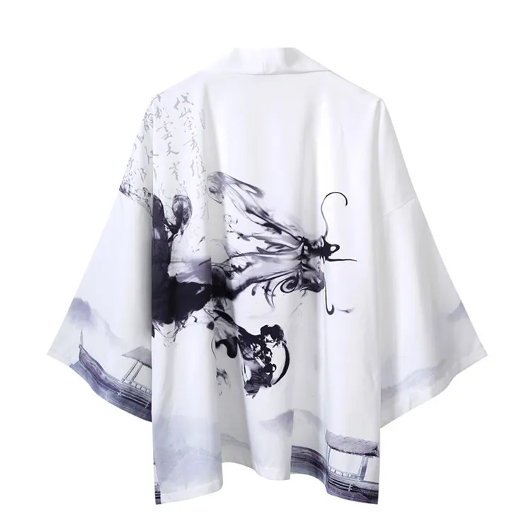 

Outfits Men Japanese Kimono Cardigan Women Yukata Chinese Kimono Harajuku Clothing Blouse Shirt Haori Streetwear Coat Beach Tops