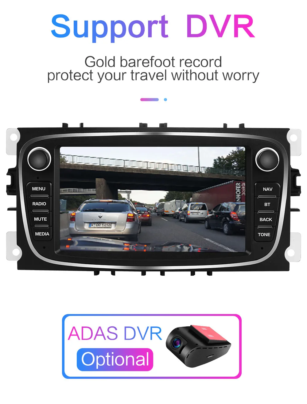 2Din Android 9,0 автомобильный Радио мультимедийный плеер для Ford Focus S-Max Mondeo 9 Galaxy C-Max II Kuga gps навигация 2G ram