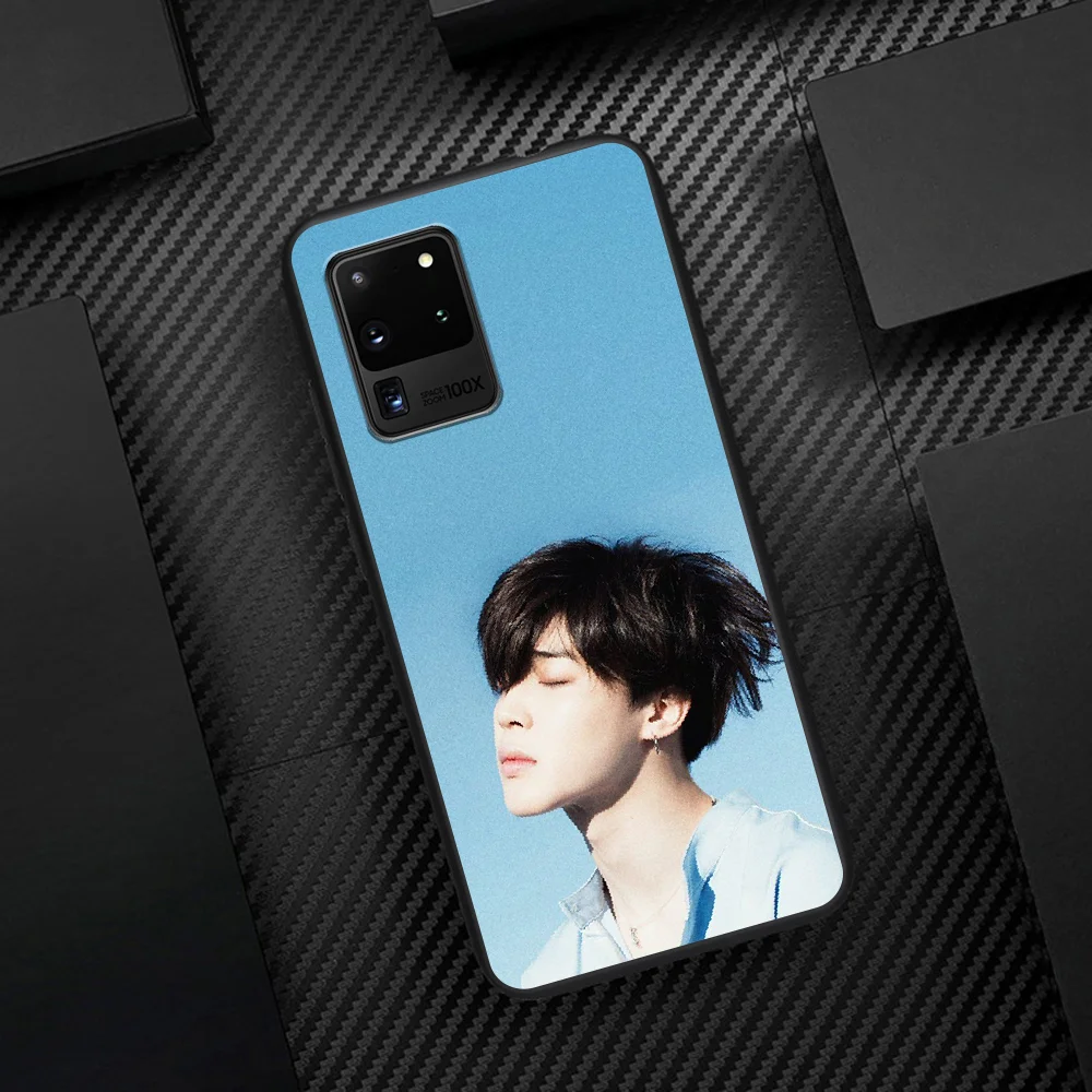 

Bangtan Boys JiMin Phone Case Cover Hull For Samsung Galaxy S 6 7 8 9 10 e 20 Edge Note 8 9 10 Plus black Bumper Luxury