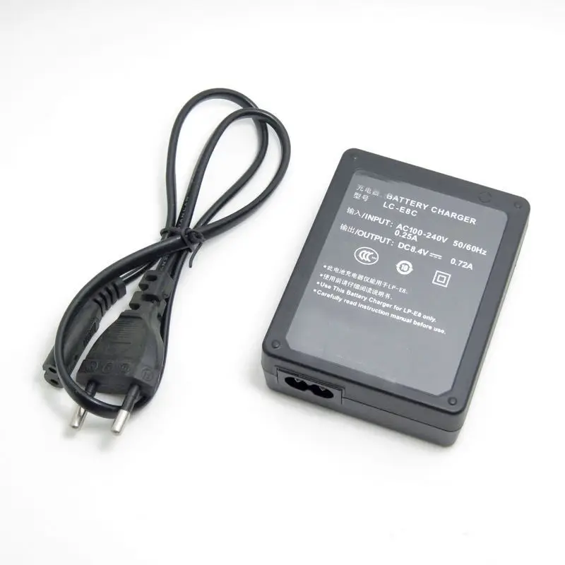 LC-E8E/LC-E8C зарядное устройство для Canon LP-E8 550D 600D 700D T2i T3i New + EU шнур | Электроника