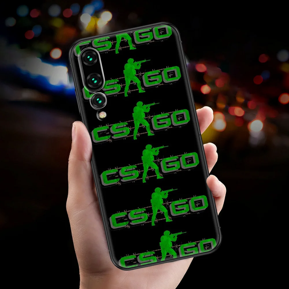 Чехол для телефона Counter Strike CSGO cs go Huawei P Mate P10 P20 P30 P40 10 20 Smart Z Pro Lite 2019 черный