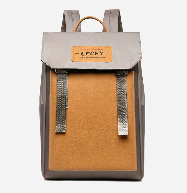 Лоскутный легкий рюкзак с захлопыванием прочный нейлоновый полированный