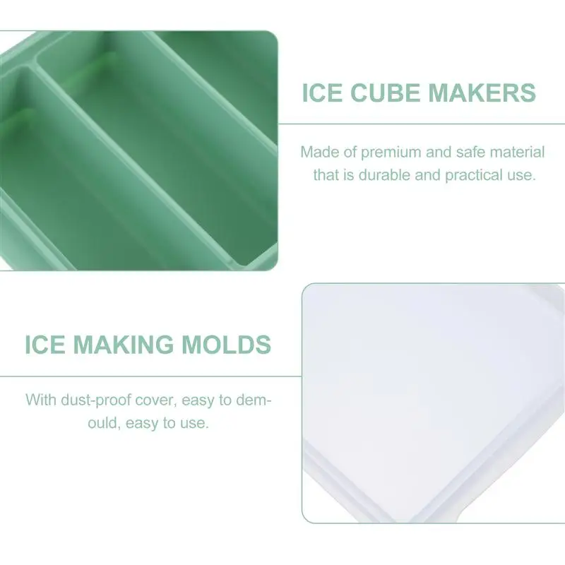 

1pc 6 Grids Silicone Ice Cube Maker Ice Cube Mold Ice Cube Food Storage Box