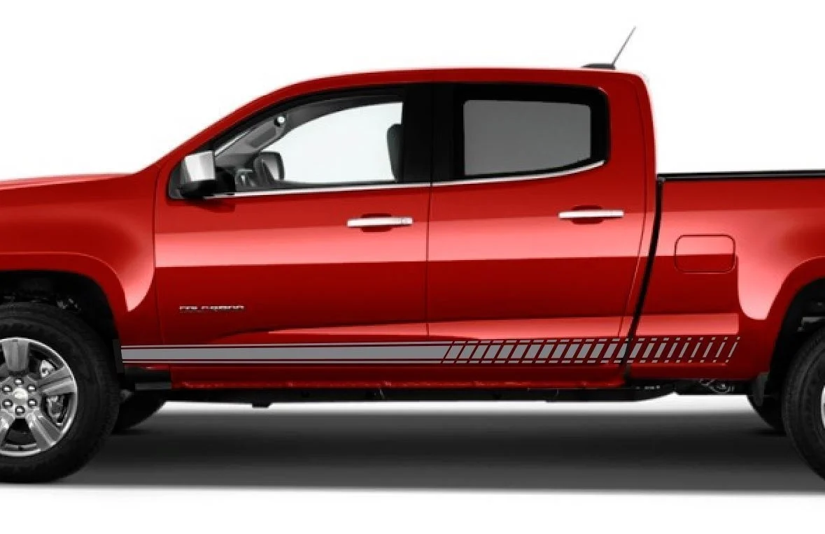 

For Strobe Rocker Panel Vinyl Sticker Graphic Stripe 2015-2016 Chevy Colorado Crew
