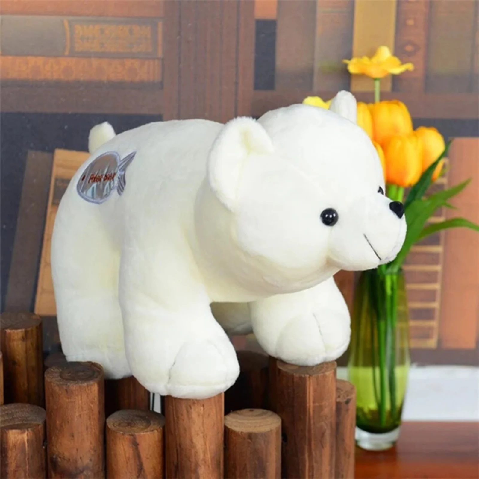 

Polar Bear Plush Toy Stuffed Animal Soft Comfy Plush Doll Kids Women Gift LBV