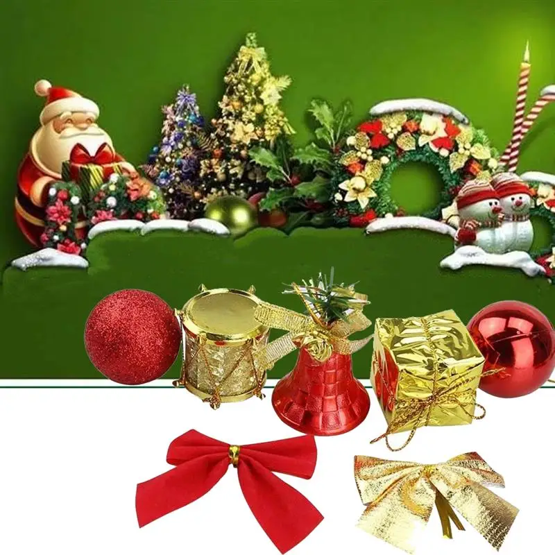 44 пакет Рождественская елка украшения набор Ассорти небьющиеся с