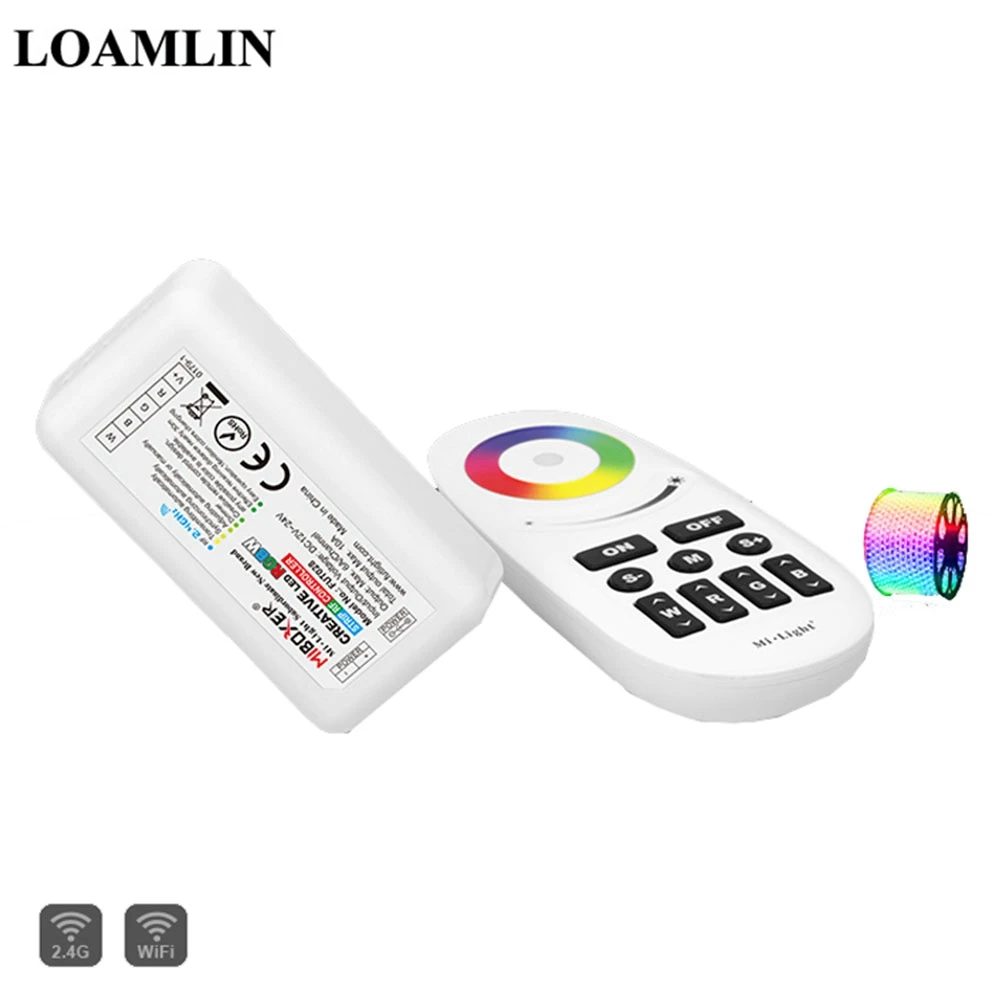 

Milight FUT028 2.4G RF RGBW Led Controller Wireless Touch Panel Color RF Controller for RGBW led strip DC12/24V