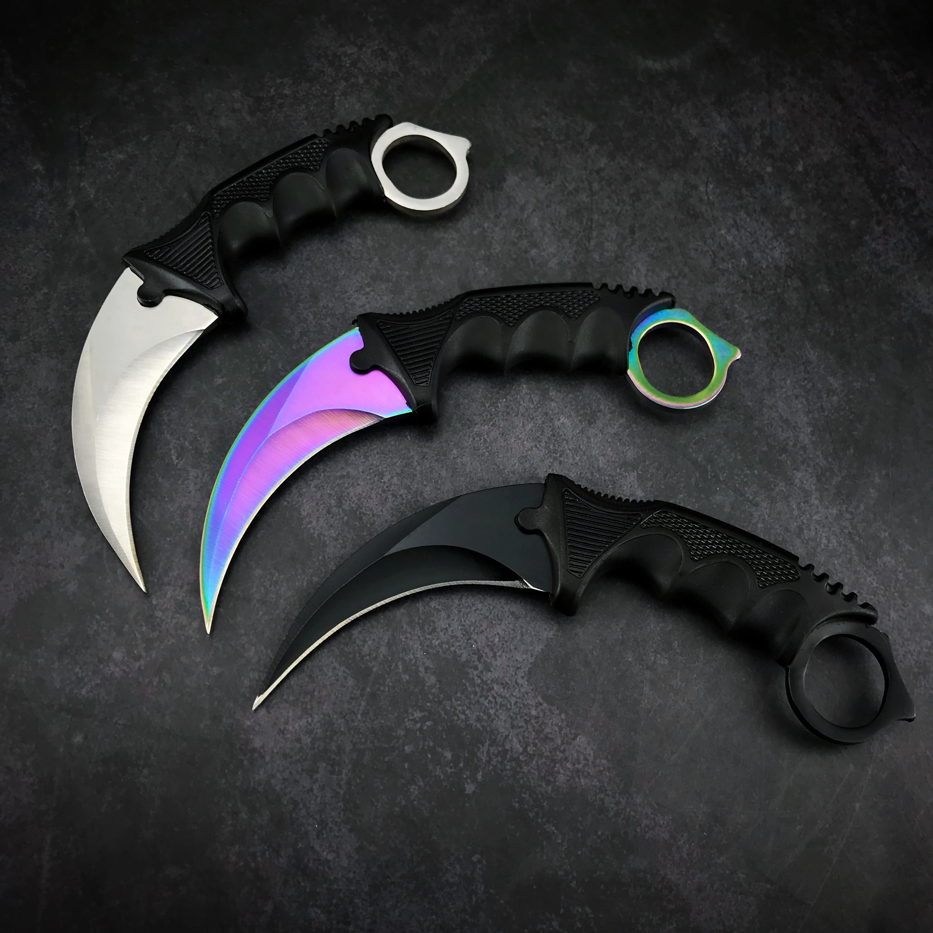 Керамбит из нержавеющей стали CSGO Counter Strike с фиксированным лезвием ручка