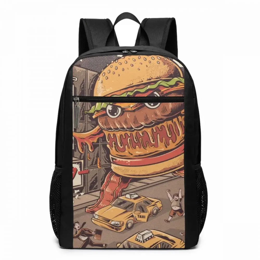

Hamburger Backpack Hamburger Backpacks Teen High quality Bag Multi Purpose Sports Men - Women Trending Bags