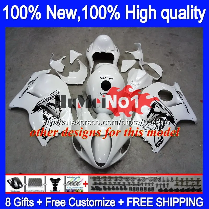 Обтекатель Hayabusa для SUZUKI GSXR 1300 2002 2003 2004 2005 2006 2007 Белый Синий 28MC.129 фонарь GSXR1300 96 02 03 04
