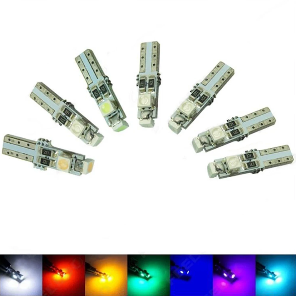 

T5 1210 3LED Car Strobe Light Trunk 3SMD CANBUS Dashboard Instrument Lights Bulbs