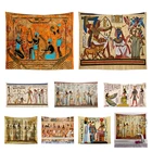 Гобелен с изображением Фараона в древнем египетском стиле, Настенный Коврик для йоги, пляжное полотенце, египетское одеяло, украшение для вечеринки