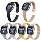 Ремешок из нержавеющей стали для смарт-часов fitbit versa 3, металлический ремешок T-образной формы для браслета fitbit sense Correa