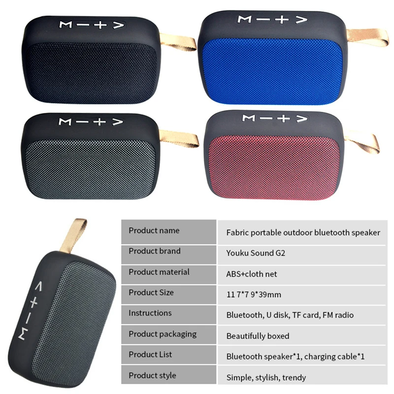 Портативная Bluetooth-колонка беспроводной мини-динамик с поддержкой FM TF-карт |