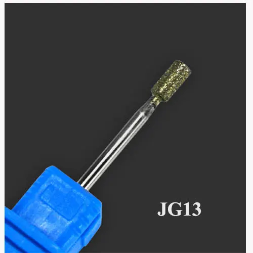 JG13 Корундовое сверло для ногтей, алмазная фреза, сверло для электрической машины, пилочки для маникюра, гель для удаления, аксессуары для ногтей, инструмент JG01-17-1 - Цвет: JG13