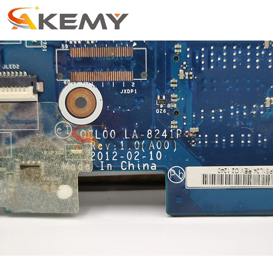 Материнская плата Akemy QCL00 LA-8241P для ноутбука dell Inspiron 15R 5520 7520 оригинальная