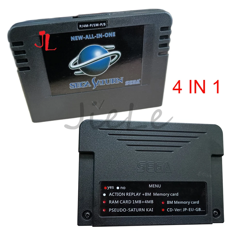 NEW-ALL-IN-1 Cartriage Action Replay Card with Direct Reading 4M Accelerator Goldfinger Function 8MB Memory for Sega Saturn