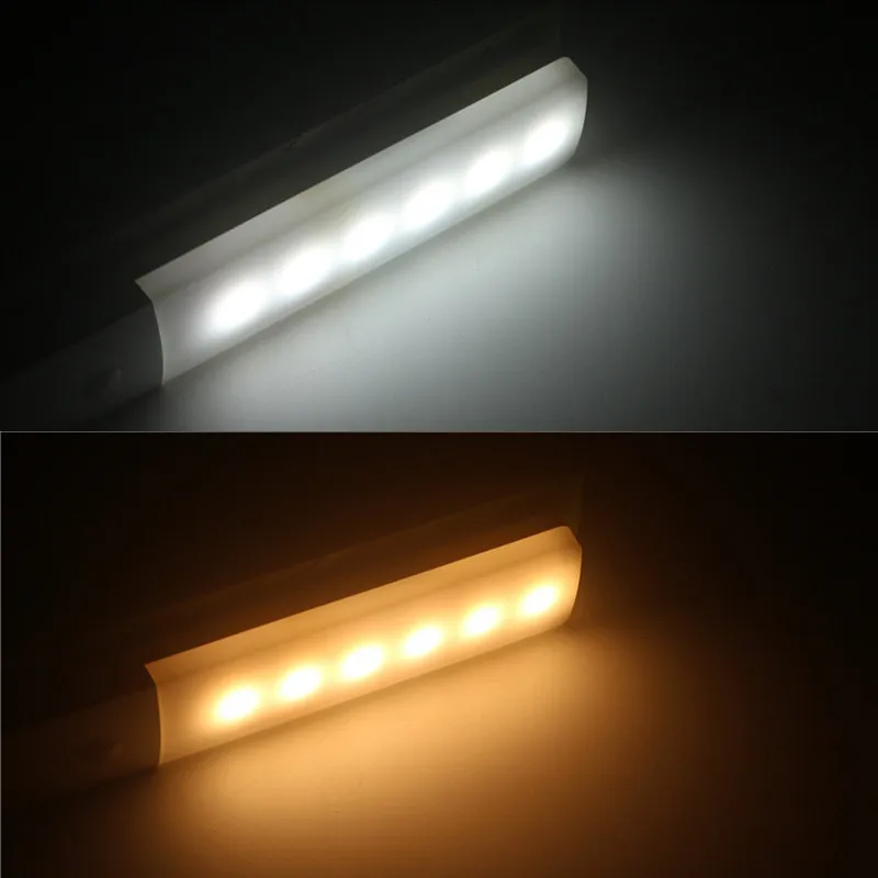 СВЕТОДИОДНАЯ беспроводная лампа с датчиком движения 6 светодиодов | Лампы и