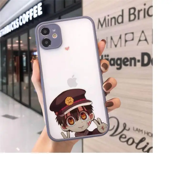 

Toilet Bound Hanako kun anime Phone Cases matte transparent For iphone 7 8 11 12 plus mini x xs xr pro max cover