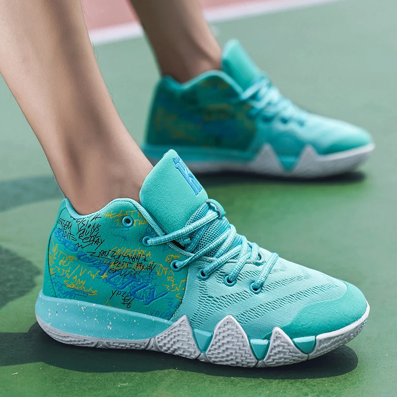 Kyrie 4 мужские баскетбольные кроссовки Jordan Zapatillas Hombre Ретро Нескользящие с высоким