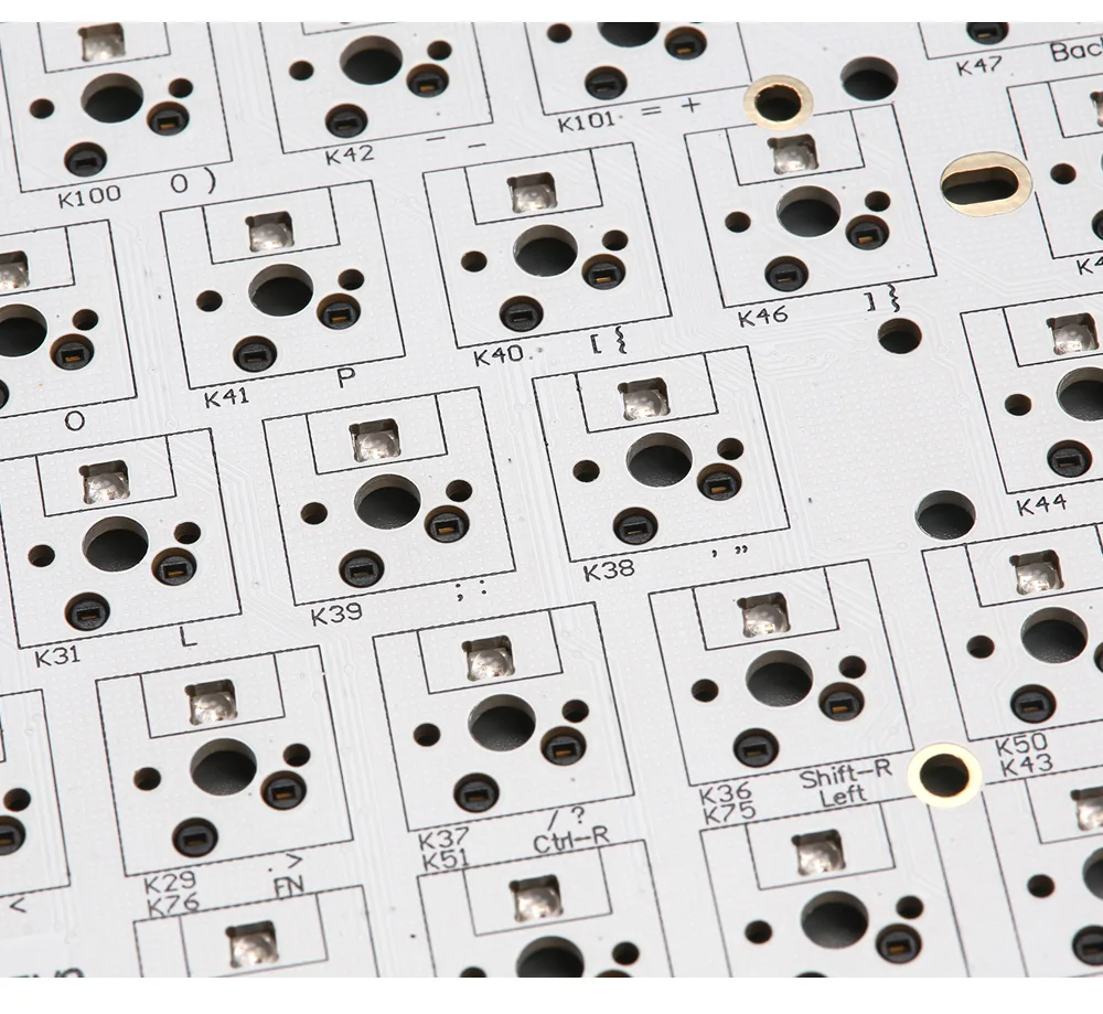 KBDfans Новое поступление GK64 pcb RGB 60% 64 клавиши Горячая замена PCB diy механическая клавиатура hotswap разъем