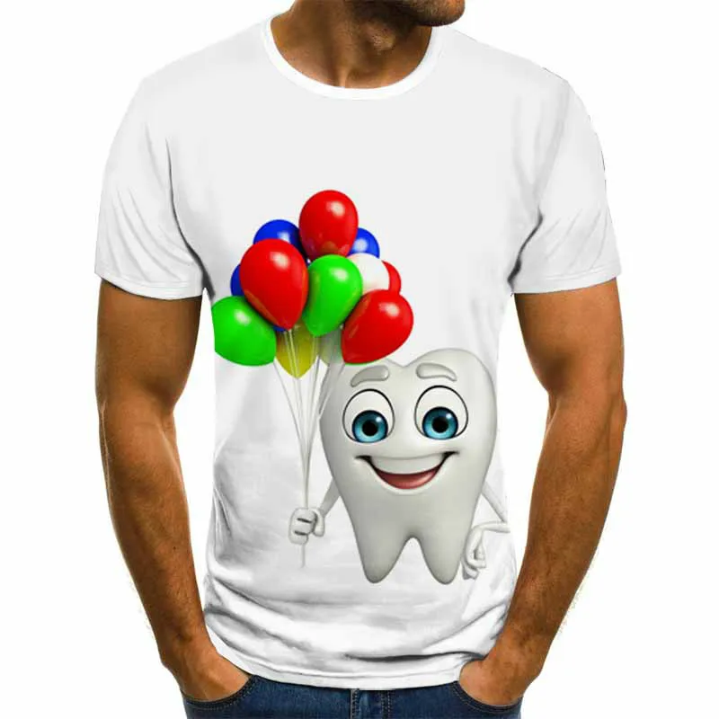 

Men's Cartoon Funny T-shirt Summer Fashion T-shirt Round Neck Collar Casual Sleeve T-shirt Anime Tshirt Men's T Shirt Unisex