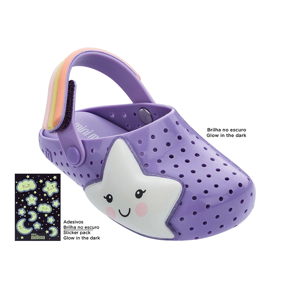 Светящиеся сандалии Mini Melissa 2020 для девочек и мальчиков детские дышащие