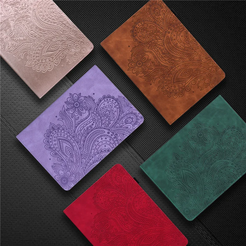 

Tablet Case for Kindle Paperwhite 5 Case Stand Emboss Classic Flower Case for Kindle Paperwhite 11th Generation Case 2021 Cover