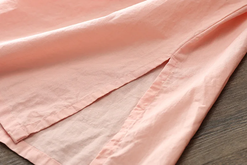 

Plus size women pullovers shirts medium-long shirt t-shirt linen women clothing summer basic tops free shipping