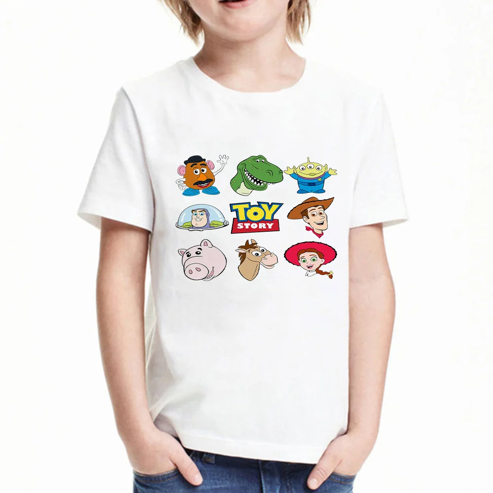 Футболка детская с забавным принтом История игрушек уличная футболка коротким