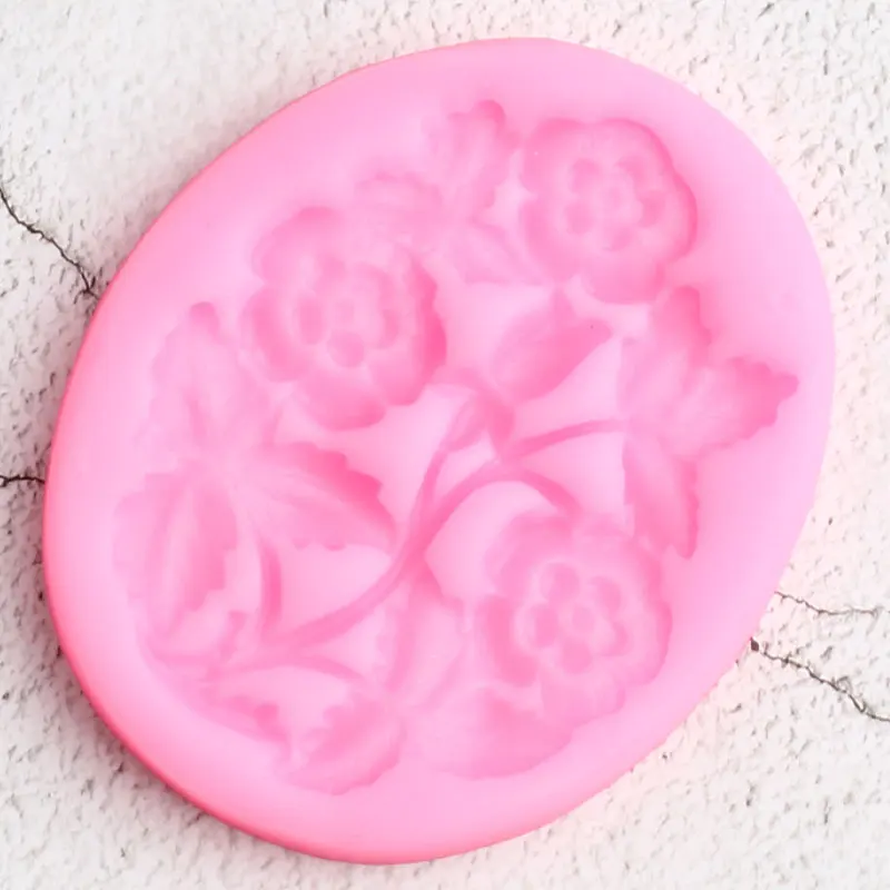 Sugarcraft цветок границы Силиконовые формы ручной работы вечерние помадка для кекса