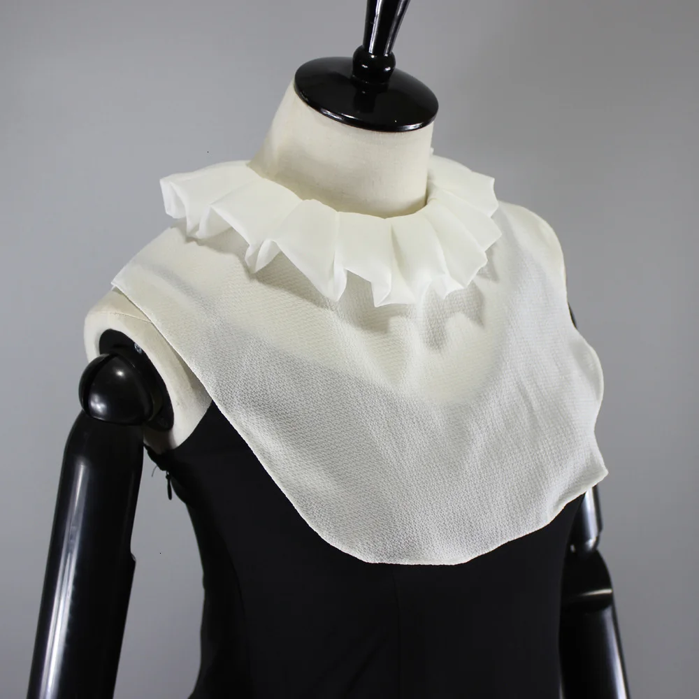 Shirt Woman Fungus Edge Decoration Dickie White False Collar Sweater Fake Detachable Necklace |