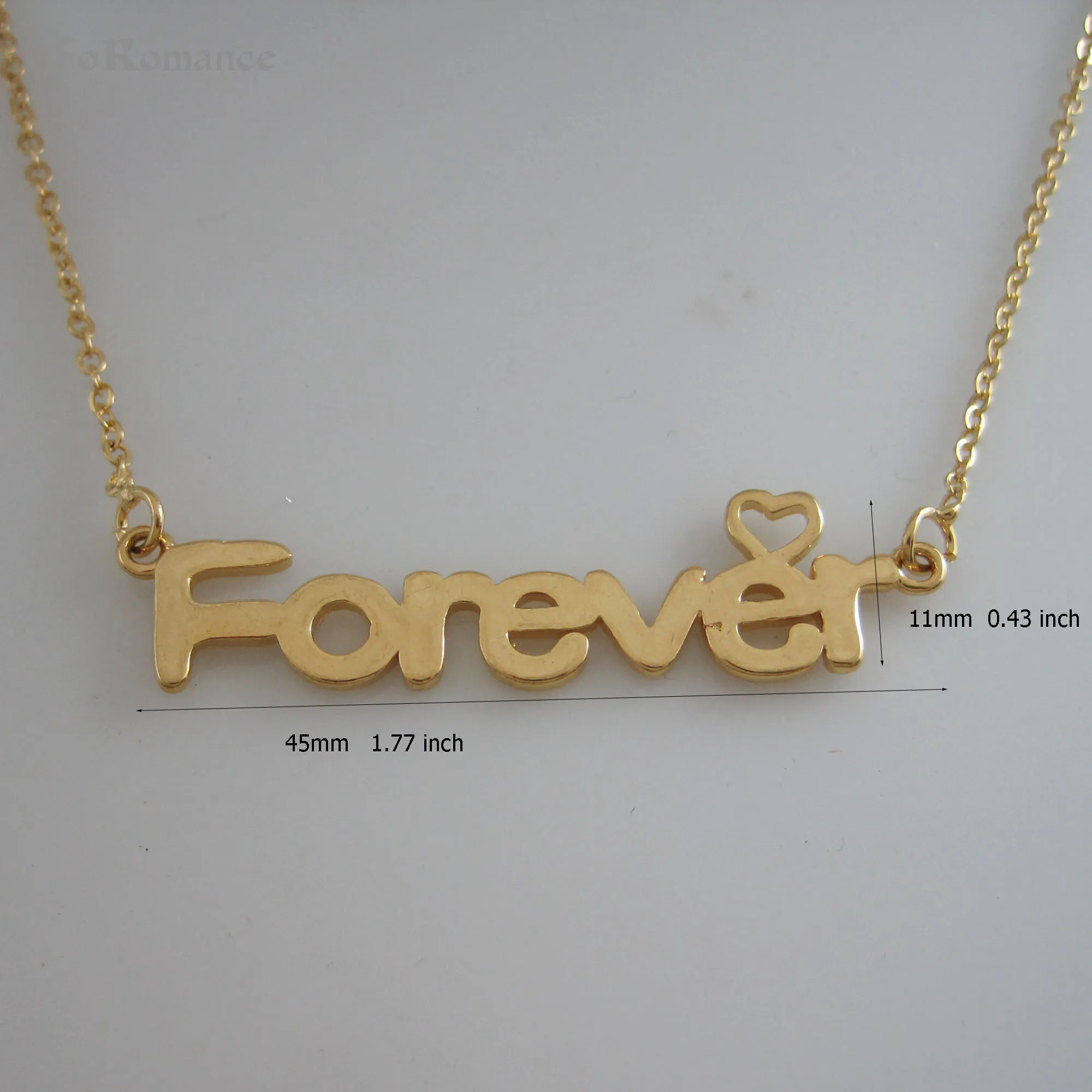 Foromance/желто-золотой цвет 18 5 &quotцепочки и ожерелья с буквенным принтом Сара