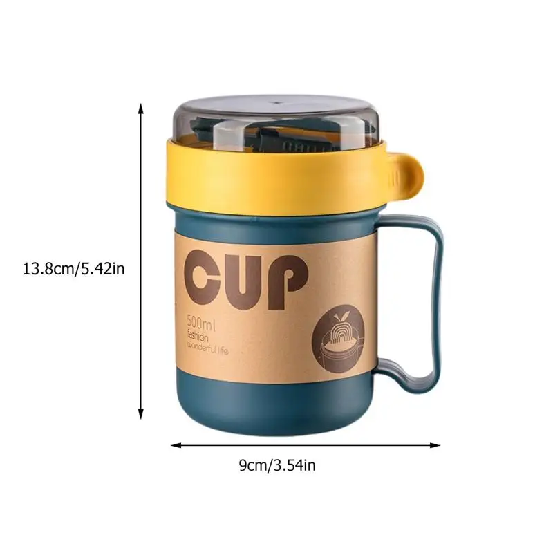 

New Wheat Straw Eco-Friendly Soup Cup Breakfast Milk Coffee Mug Microwave Heating Leakproof Food Thermal Insulated Container