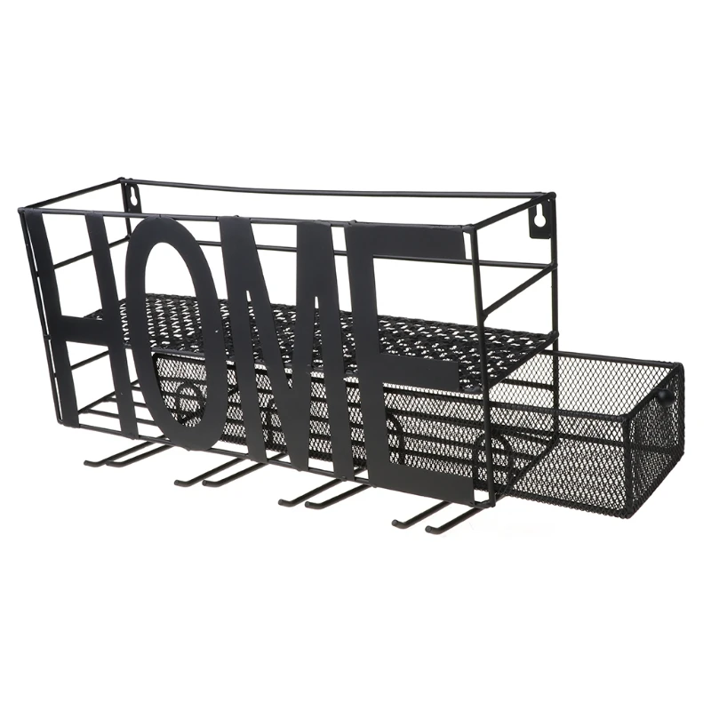 

HOME Wall Mounted Metal Wine Rack with 4-Bottle and 4-Glass Holder Home Decor