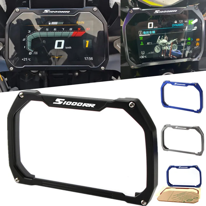 

2021 NEW Motorcycle Meter Frame Cover Screen Protector Protection Parts s1000rr With Logo For BMW S1000RR S1000 RR 2019-2020