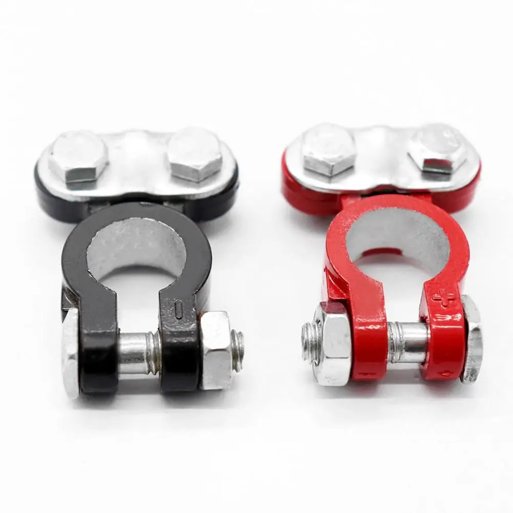 

Universal 1 Pair Conductivity Positive Aluminum Magnesium Negative Car Battery Terminals Clamp Connector for Motocucle Boat