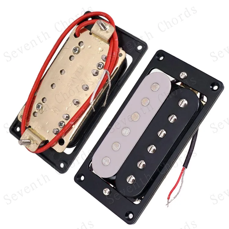 Набор 2 шт. белого и черного цвета с двойной катушкой звукосниматели хамбакер