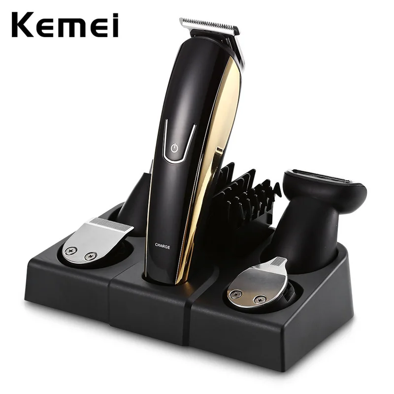 

8 In 1 Mens Professional Hair Trimmer Rechargeable Shaver Body Eyebrow Nose Titanium Head Electric Beard Clipper Groomer D42