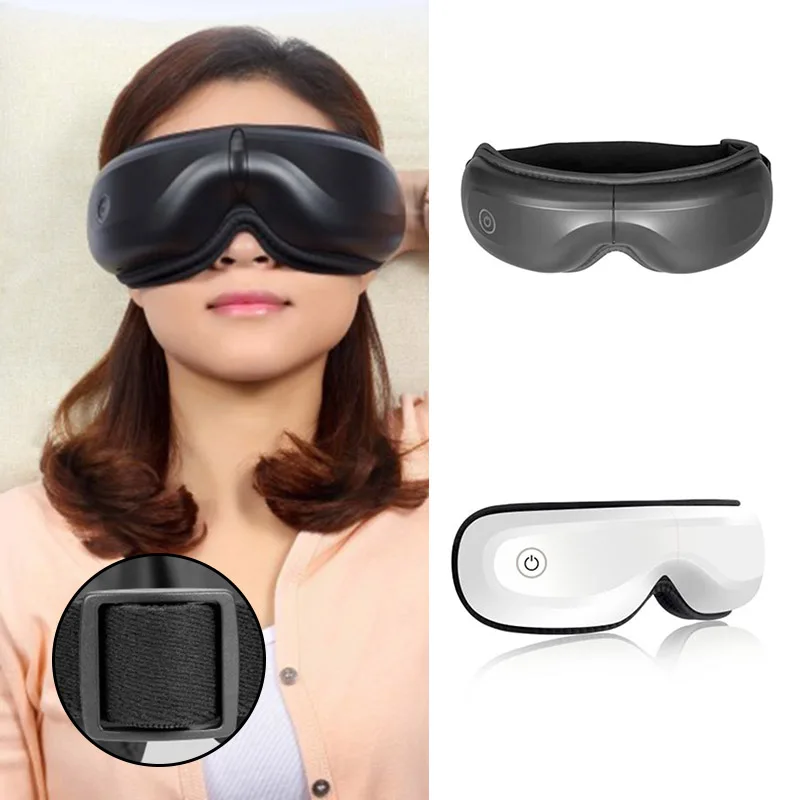 2021 Massageador Smart Bluetooth Eye Massager Vibration Massage Hot Compress With Music Eye Care Instrument   