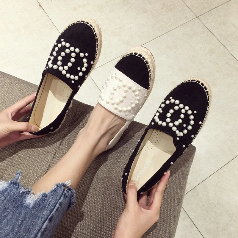 Для женщин лодочки с бантом на низком ходу Фирменные женские эспадрильи Лоферы