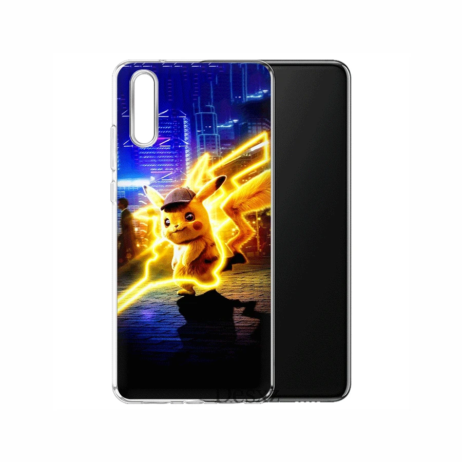 Чехол для телефона huawei Honor 6A 6C 7A 8 8X8 9X10 View 20 Lite Pro Play Твердый чехол Пикачу