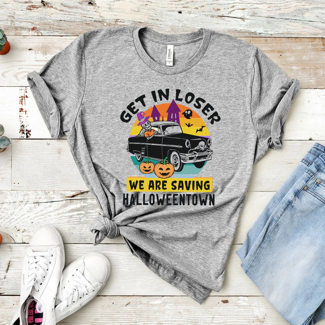 

Забавная футболка на Хэллоуин «Войдите в проигравшие», «мы берем Хэллоуина», футболка с черепом и скелетом Бенни, такси, футболки для вечерн...