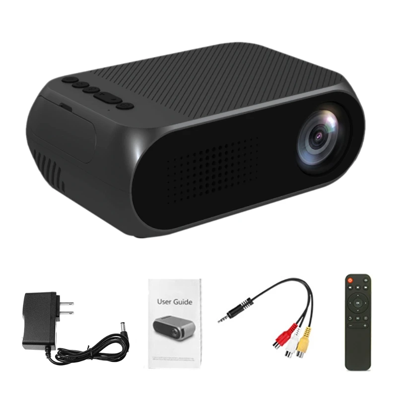 Портативный светодиодный мини-проектор для кинотеатра домашнего мультимедийный