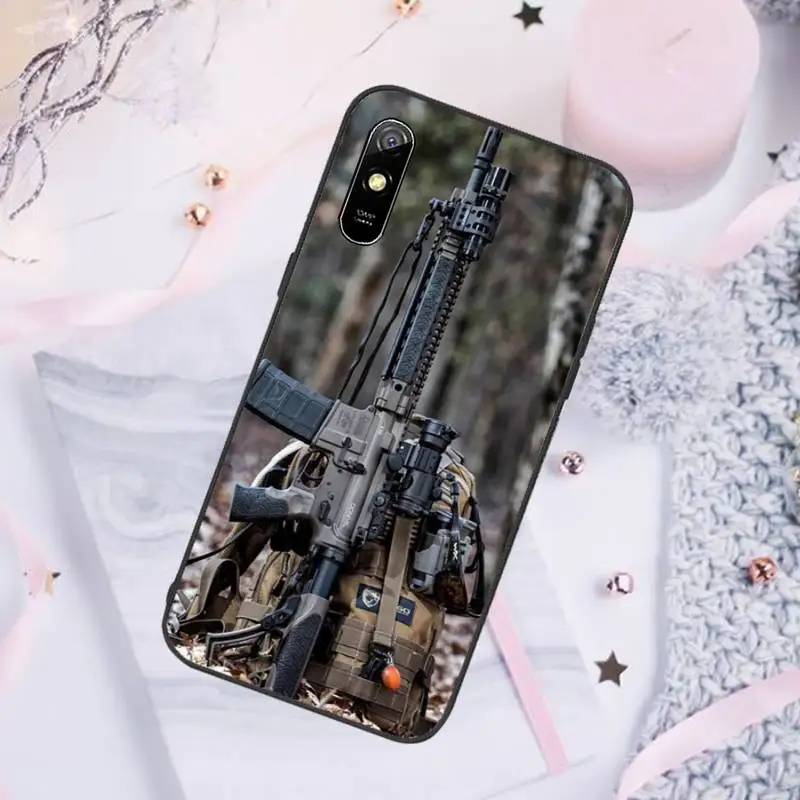 

Rifles AR 15 Guns Phone Case For Xiaomi Mi Redmi Note 7 8 9 pro 8T 9T 9S 9A 10 Lite pro