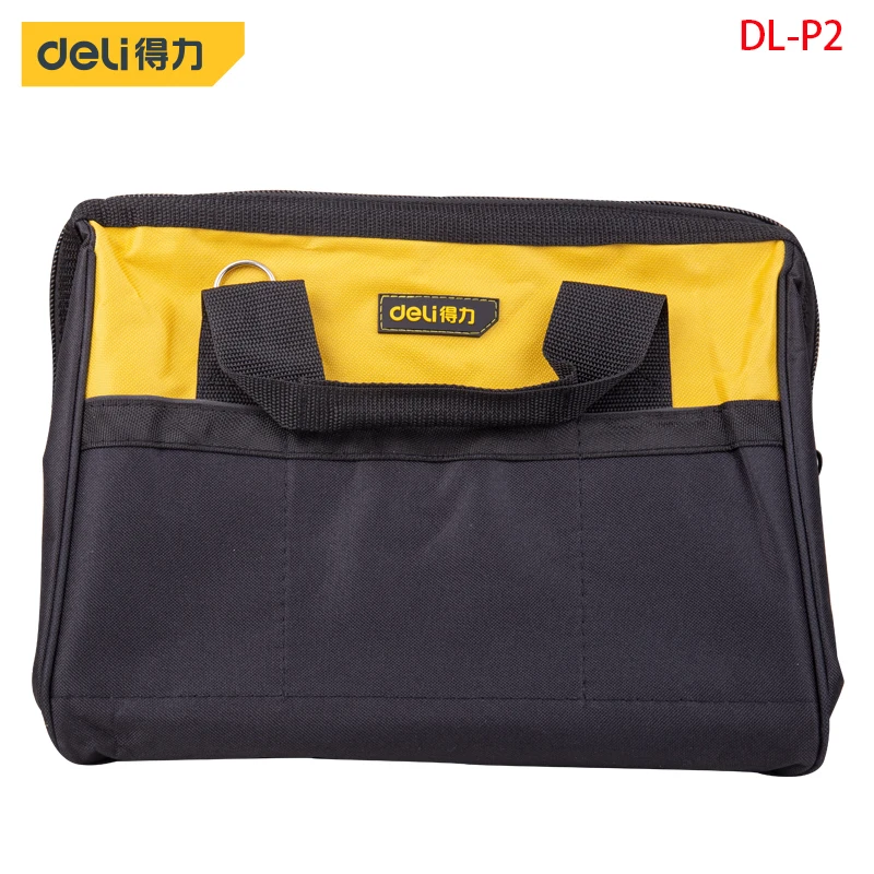 Deli 16-Inch Reinforced Tool Bag Electrician Bag Made Of 600D Polyester Cloth Durable, Strong Tool Storage Toolkit