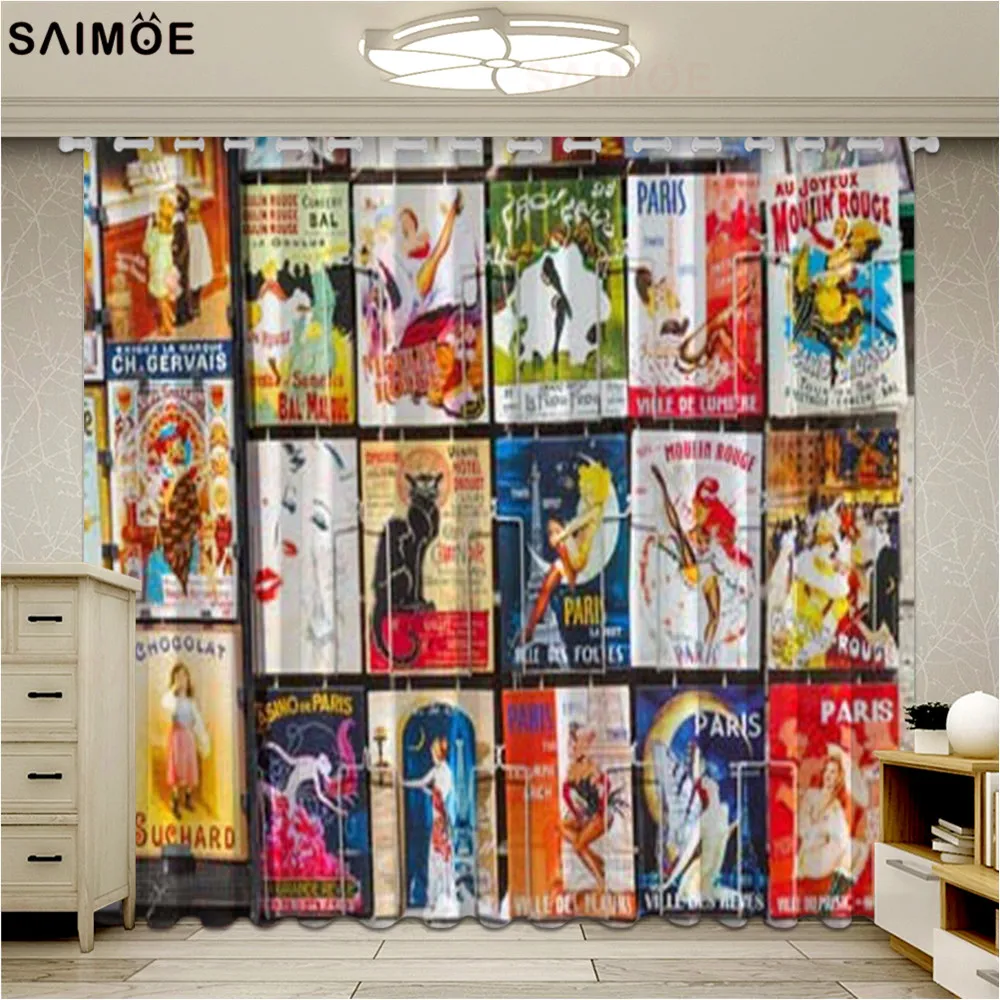 Пользовательские занавески s Eerope Романтический персонаж 3D занавеска роскошные