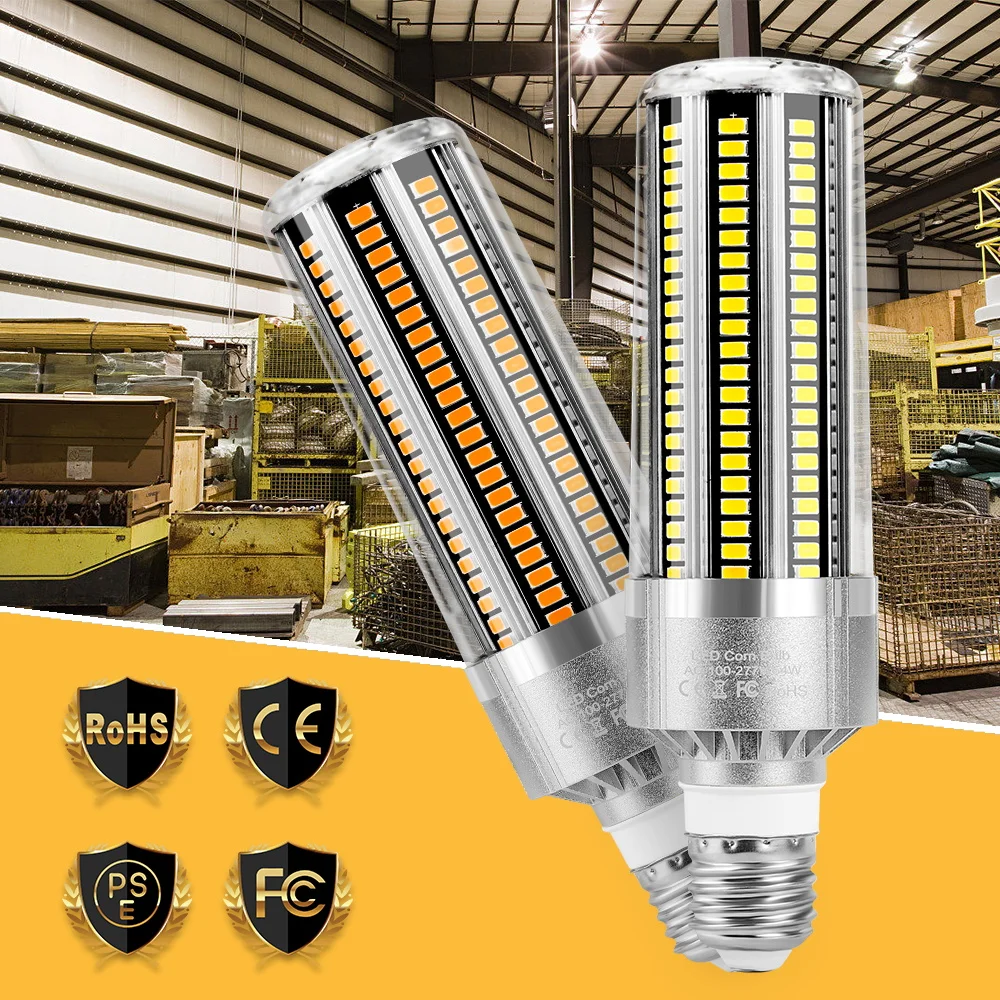 

220V LED Light Bulb E27 Corn Lamp 110V Spotlight E26 Lampada LED Chandeliers 5730 High Power Lamps 25W 35W 50W For Home Lighting